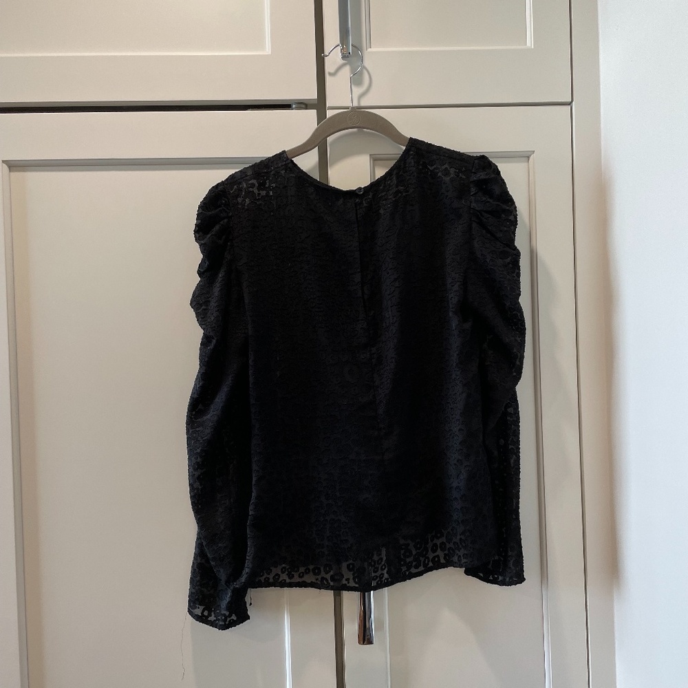& Other Stories Sheer Black Blouse